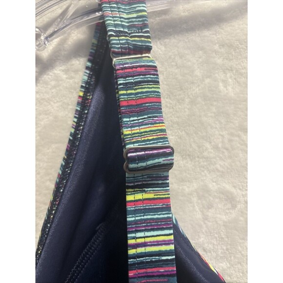 Lands End Tankini Swimsuit Top Women's Size 20W Square Neck Underwire Stripe NWT - Picture 11 of 16